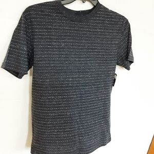 George Men's Dark Bluish/ Gray Dotted Stripe New Tee Size 34-36